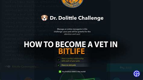 how to become a vet in bitlife|BitLife: How to Become a Vet